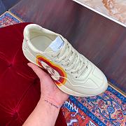 Gucci Rhyton Orange Heart Leather Sneaker - 5