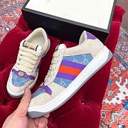 Gucci Screener Leather Sneaker ‎Blue Purple - 6