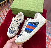 Gucci Screener Leather Sneaker ‎Blue Red - 6