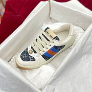 Gucci Screener Leather Sneaker ‎Blue Red - 5