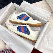 Gucci Screener Leather Sneaker ‎Blue Red - 2