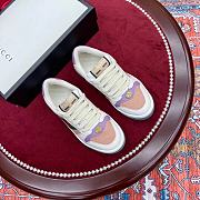 Gucci Screener Leather Sneaker Purple Pink - 3
