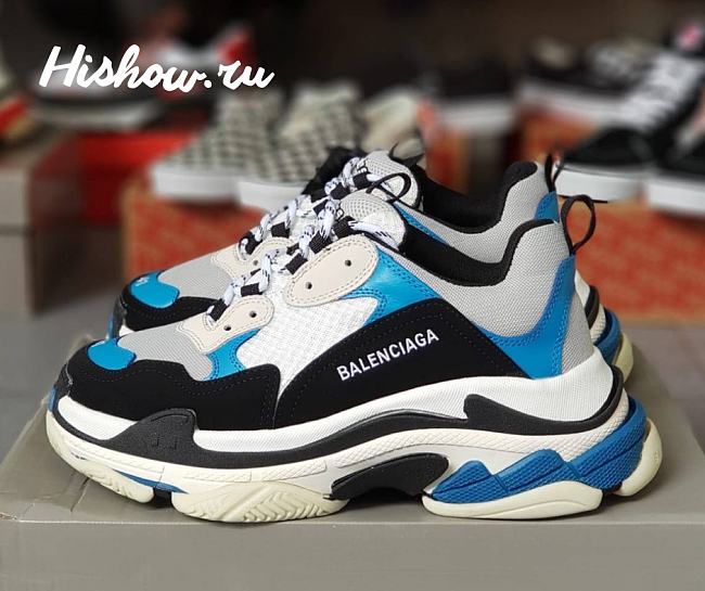 Balenciaga Triple S Black Blue 536737W09OH1007 - 1