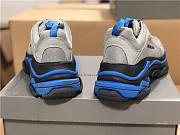 Balenciaga Triple S Clear Sole Ash Royal 536737 W06N1 9018 - 2