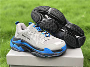 Balenciaga Triple S Clear Sole Ash Royal 536737 W06N1 9018 - 4