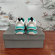 Balenciaga Triple S White Grey Turquoise - 4