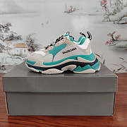Balenciaga Triple S White Grey Turquoise - 6