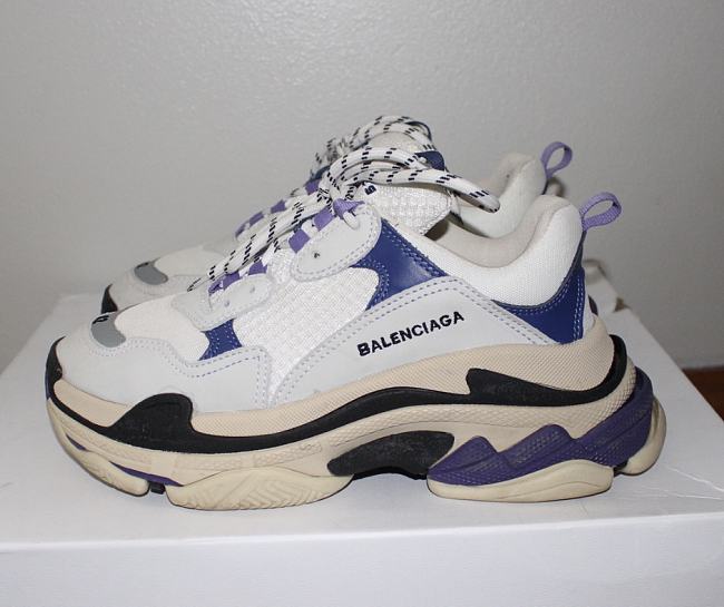 Balenciaga Triple S White Purple 541641 W09OF 9095 - 1