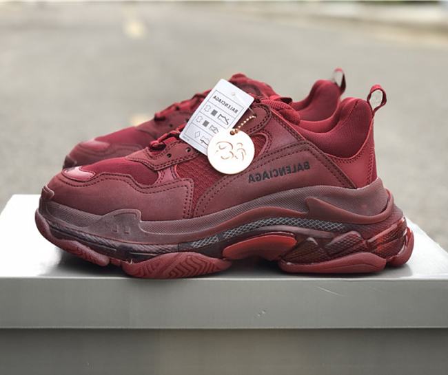 Balenciaga Triple S Burgundy Red 541624 W0901 6016 - 1