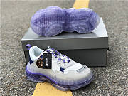 Balenciaga Triple S Clear Sole White Purple - 2