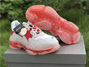 Balenciaga Triple S Clear Sole White Red 544351 W09OH 6506 - 6
