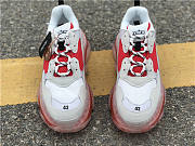 Balenciaga Triple S Clear Sole White Red 544351 W09OH 6506 - 5
