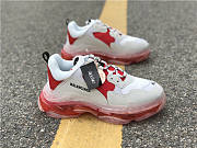 Balenciaga Triple S Clear Sole White Red 544351 W09OH 6506 - 3