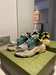 Gucci x Balenciaga The Hacker Project Triple S Beige Green Yellow