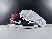 Air Jordan 1 Mid Black Noble Red BQ6472-016 - 6