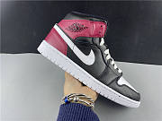 Air Jordan 1 Mid Black Noble Red BQ6472-016 - 5