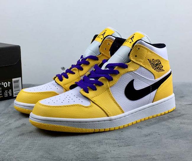 Air Jordan 1 Mid SE Lakers 852542-700 - 1