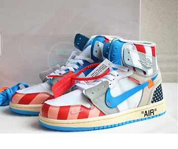 Air Jordan 1 Retro High Off-White Custom AA3834-108