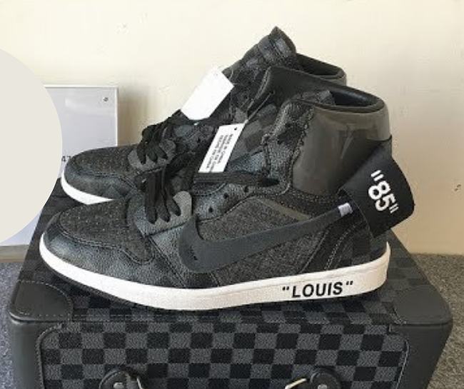 Louis Vuitton x Air Jordan 1 Pinnacle Black - 1