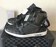 Louis Vuitton x Air Jordan 1 Pinnacle Black - 1