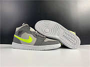 Air Jordan 1 Mid Gunsmoke Volt 554724-072 - 2