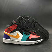 Air Jordan 1 Mid Bred Multi-Color 554724-125 - 3