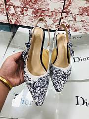 Dior J'aDior SlingBack Pump Black Flowers - 3