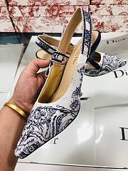 Dior J'aDior SlingBack Pump Black Flowers - 2