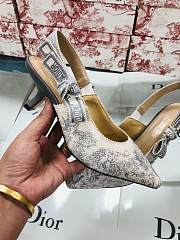 Dior J'aDior SlingBack Pump Grey Flowers - 6