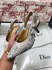 Dior J'aDior SlingBack Pump Grey Flowers - 5