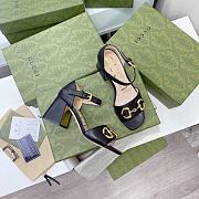 Gucci Women's Sandal with Horsebit Black 655411 BKO00 1000 - 2