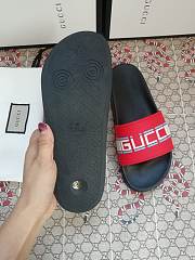 Gucci Red Neon Slide Sandals - 2