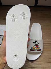 Gucci White Mickey Slide Sandals - 6