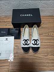 Chanel Slip On Sneakers Beige Vertical Stripes - 5