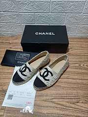 Chanel Slip On Sneakers Beige Vertical Stripes - 3