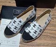 Chanel Slip On Sneakers White CG Icon - 1