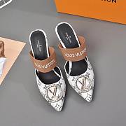 Louis Vuitton Mansion SL.Back Pump LV White - 3