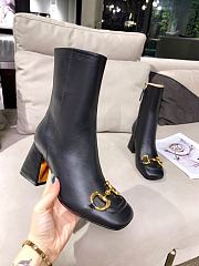 Gucci Women's Ankle Boot with Horsebit Black 643893 BKO00 1000 - 5