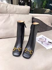 Gucci Women's Ankle Boot with Horsebit Black 643893 BKO00 1000 - 3
