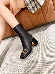 Gucci Women's Ankle Boot with Horsebit Black 643893 BKO00 1000 - 2