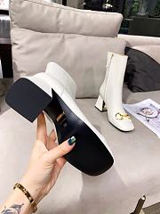 Gucci Women's Ankle Boot with Horsebit White - 6