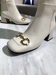 Gucci Women's Knee-High Boot with Horsebit White - 6
