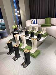 Gucci Women's Knee-High Boot with Horsebit White - 2