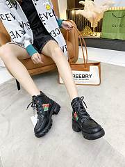 Gucci Women's Ankle Boot with Interlocking G Black 663594 DTNE0 1080 - 5