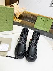 Gucci Women's Ankle Boot with Interlocking G Black 663594 DTNE0 1080 - 3