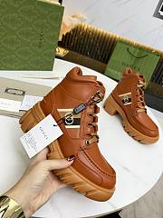 Gucci Women's Ankle Boot with Interlocking G Cuir 663594 DTNE0 2560 - 4