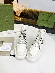 Gucci Women's Ankle Boot with Interlocking G White - 2
