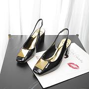 Valentino Garavani Maxi Stud 60mm Slingback Pumps Black - 5