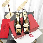 Valentino Garavani Maxi Stud 60mm Slingback Pumps Black - 2