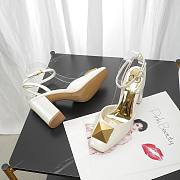 Valentino Garavani Roman Stud Square-toe Pumps White - 6